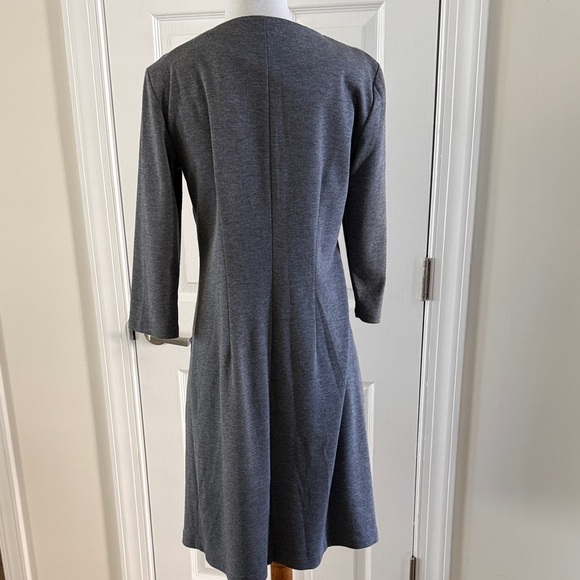 Signature 3/4 Sleeve Dress Empire Pleats Cottagecore Coastal Grandma Cowgirl Sz6 - Picture 5 of 6